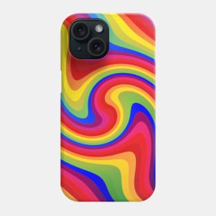 Melted Crayons Rainbow Phone Case