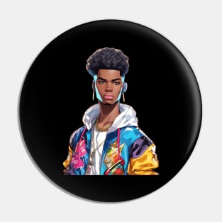 Afro Hip Hop Pin