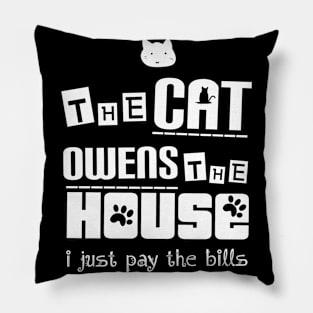 The cat owens #Catlover Pillow