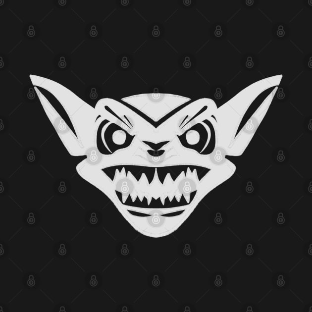 Angry White Gremlin Face by SubtleSplit