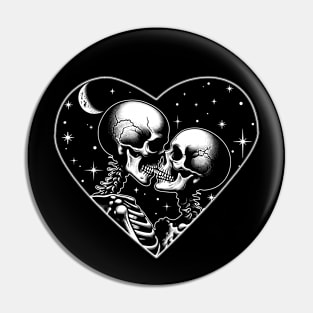 Skeleton Couple Matching Valentine's Day Pin