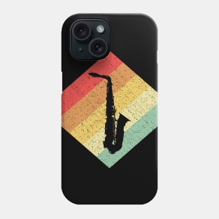 Retro Vintage 80s Saxophone Gift For Saxophonists Phone Case