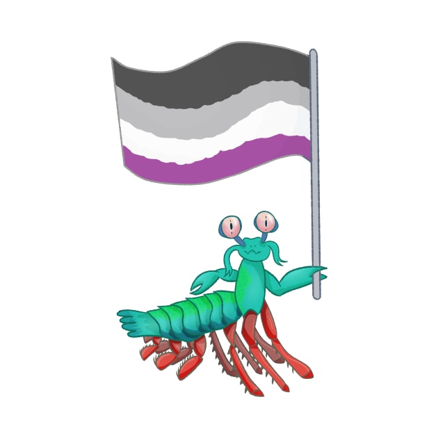 Mantis Shrimp Asexual Pride! by Quirkball