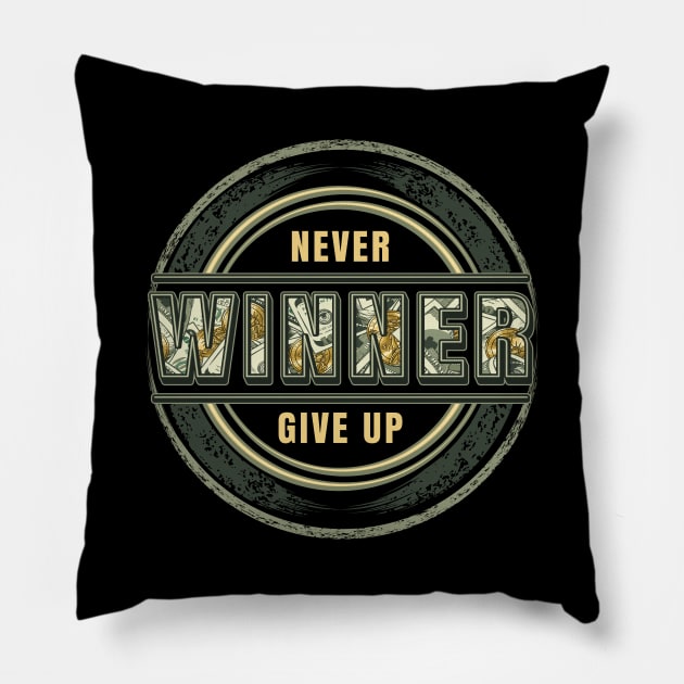 Winner label Pillow by OA_Creation