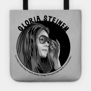 Gloria Steinem Portrait and Quote Tote