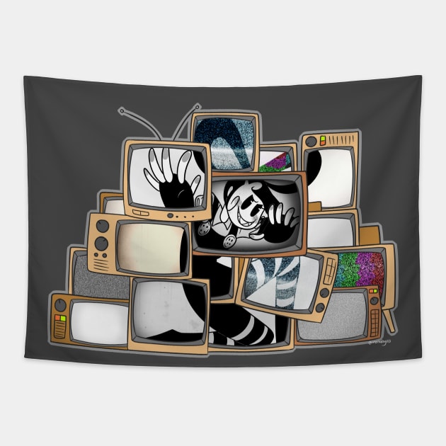 Trapped Toons Tell Twisted Tales (sometimes) Tapestry by Monabysss