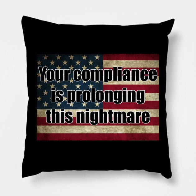 Compliance Pillow by MarieDarcy