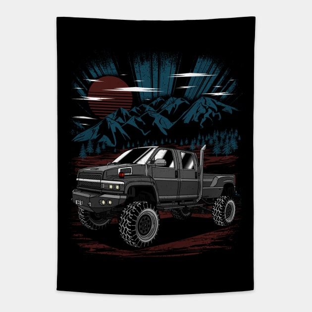 4x4 Kodiak Truck Tapestry by Guyvit