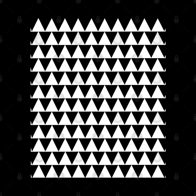 Monochrome Triangles Pattern by OneThreeSix