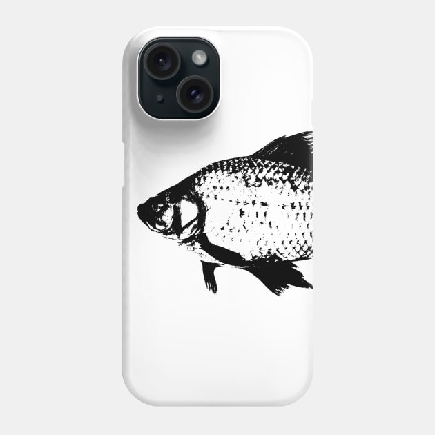 BLACK FISH Phone Case by rchaem