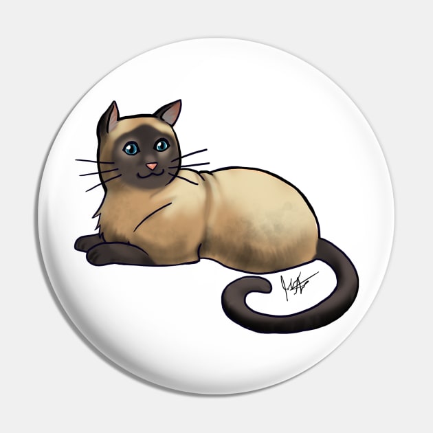 Cat - American Shorthair - Seal Point Pin by Jen's Dogs Custom Gifts and Designs