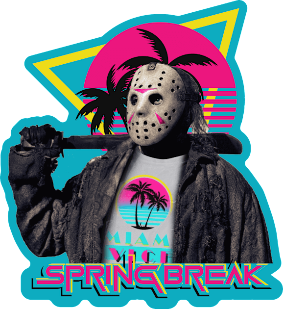 Spring Break Jason Kids T-Shirt by cl0udy1