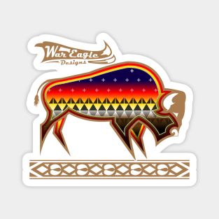 Protecting the people Brown Buffalo Magnet