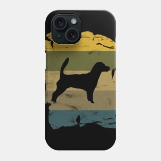 Jack Russell Distressed Vintage Retro Silhouette Phone Case