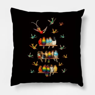 Pride Love. Birds Pillow