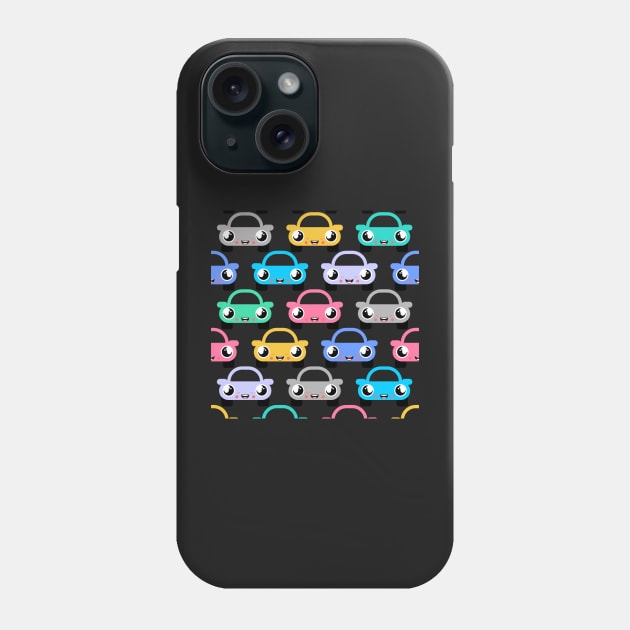 Cute car emojis Phone Case by MOTOSHIFT