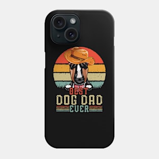 Vintage Best Dog Dad Ever Retro Headband Funny Father's Day Phone Case