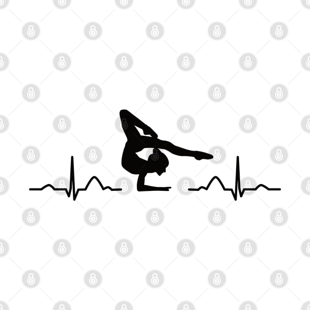 Gymnast EKG Floor Rhythmic Gymnastics by WoollyWonder