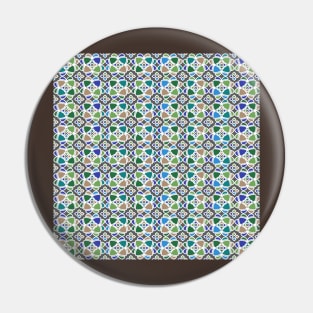 Moroccan Ceramic Tiles Mosaic Pin