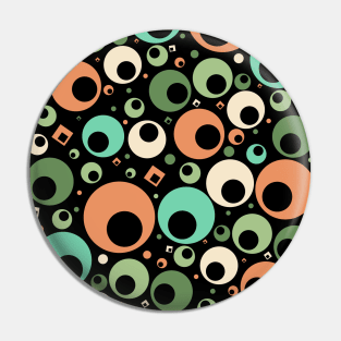 Retro 60s Circles Pin