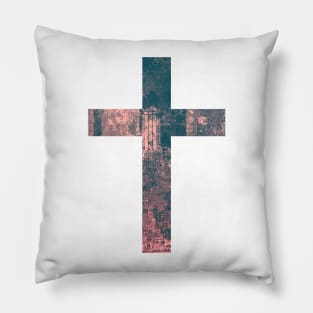 City Easter Cross Design Pillow