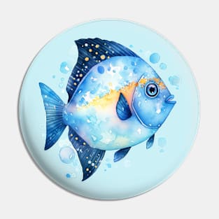 Little Blue Fishy Fish Pin