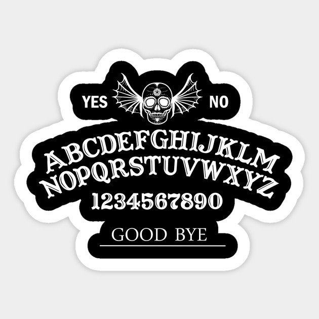 ouija board - ouija - sticker | teepublic