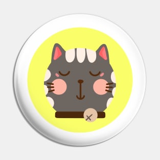 cute drawn kitty cat design 5 Pin