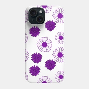 Purple Daisies Pattern Phone Case