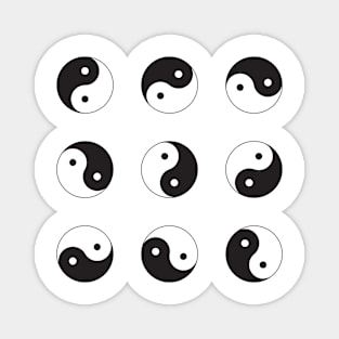 Rotating Yin and Yang symbol pattern Magnet