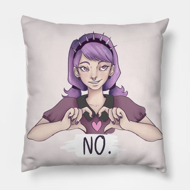 No Thank You! Pillow by Princeryn