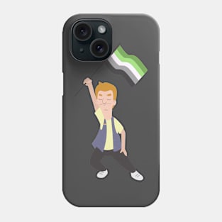 Jimmy Jr. x Aromantic Flag Phone Case