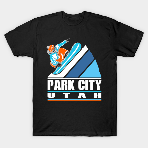 Discover Park City Utah - Vintage Snowboarder - Park City Utah - T-Shirt