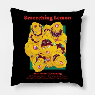 Screeching Lemon Pillow