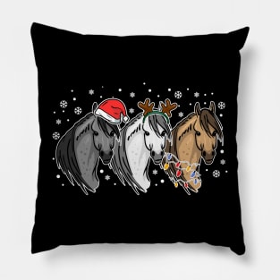 Christmas Horses Pillow