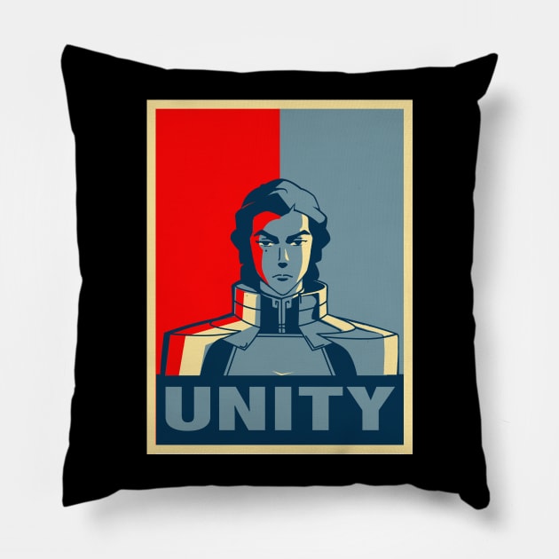 kuvira Pillow by corbinbacksunday