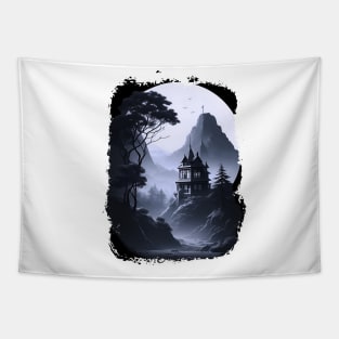 The Lonely Castle - AI Art Tapestry
