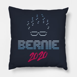 Bernie 2020 Vaporwave Style Pillow