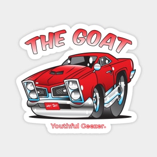 The Goat Cartoon Car Toon Magnet