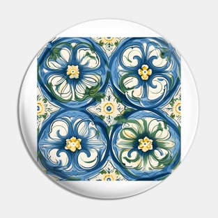 Italian Majolica Tile 14 Pin