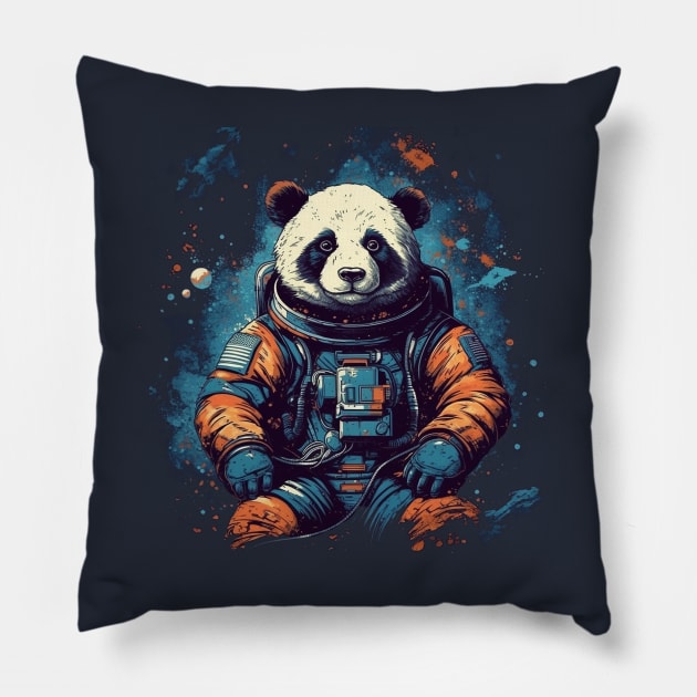 Astronaut Panda Pillow by WahomeV