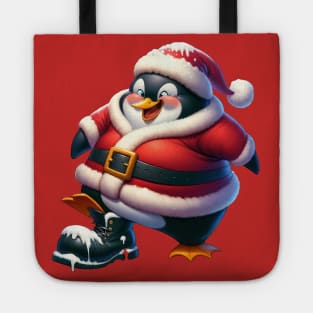 Santa Penguin Tote