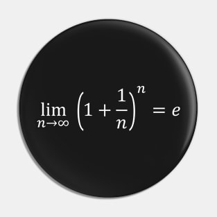 Math Equations: limit equals the exponential e Pin