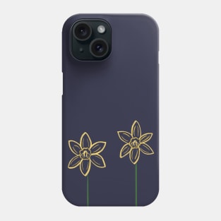 Daffodil sketch Phone Case