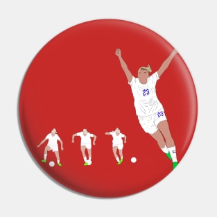 Alessia Russo Backheel Nutmeg Goal Celebration England Euros Pin