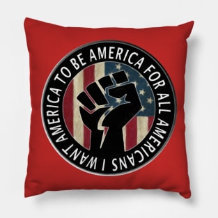 All Americans (Badge) Pillow