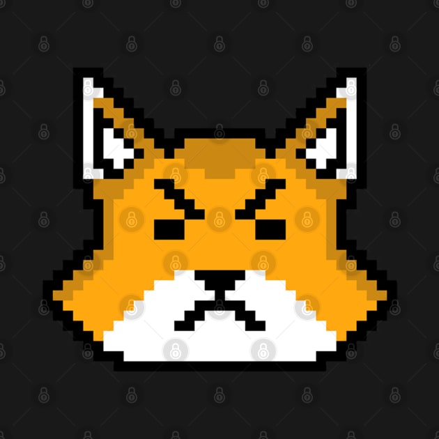 ANGRY FOX PIXEL ART by ARTAISM by Artaism Studio