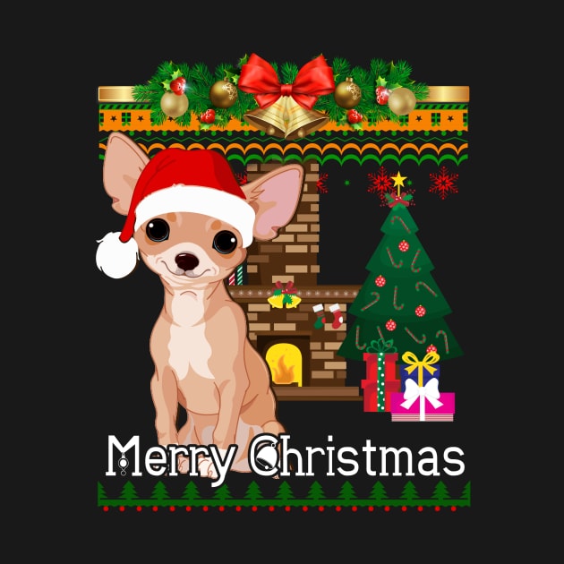 Ugly Christmas Sweater CHIHUAHUA by LaurieAndrew