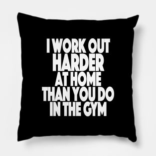 Working Out From Home Funny Workout At Home Pillow