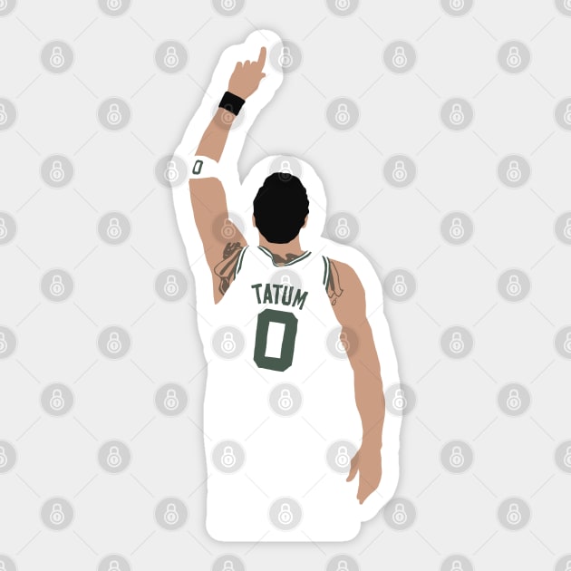 Jayson Tatum Pointing Up (White) - Jayson Tatum - Sticker